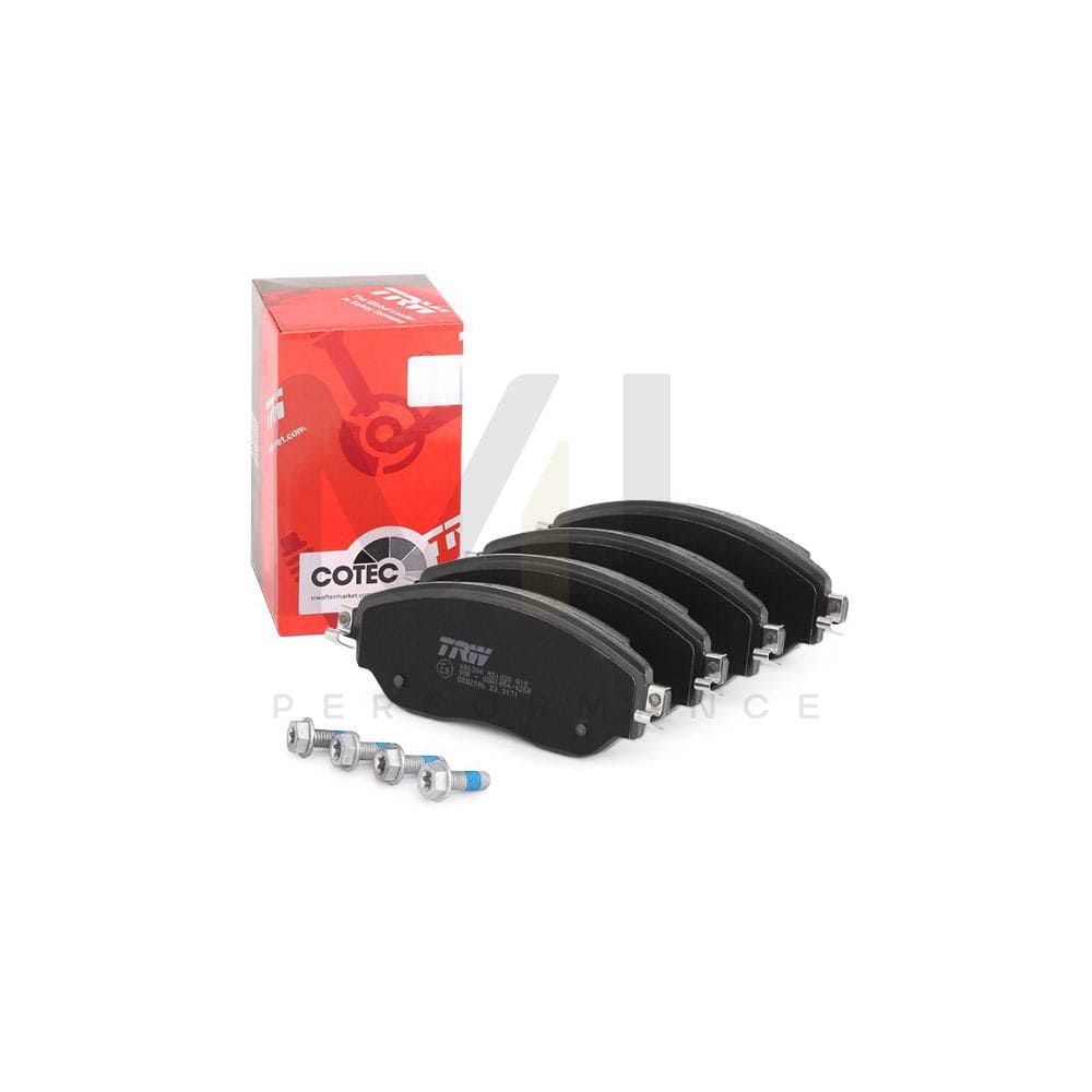 TRW Cotec Gdb2096 Brake Pad Set Not Prepared For Wear Indicator, With Brake Caliper Screws, With Accessories
