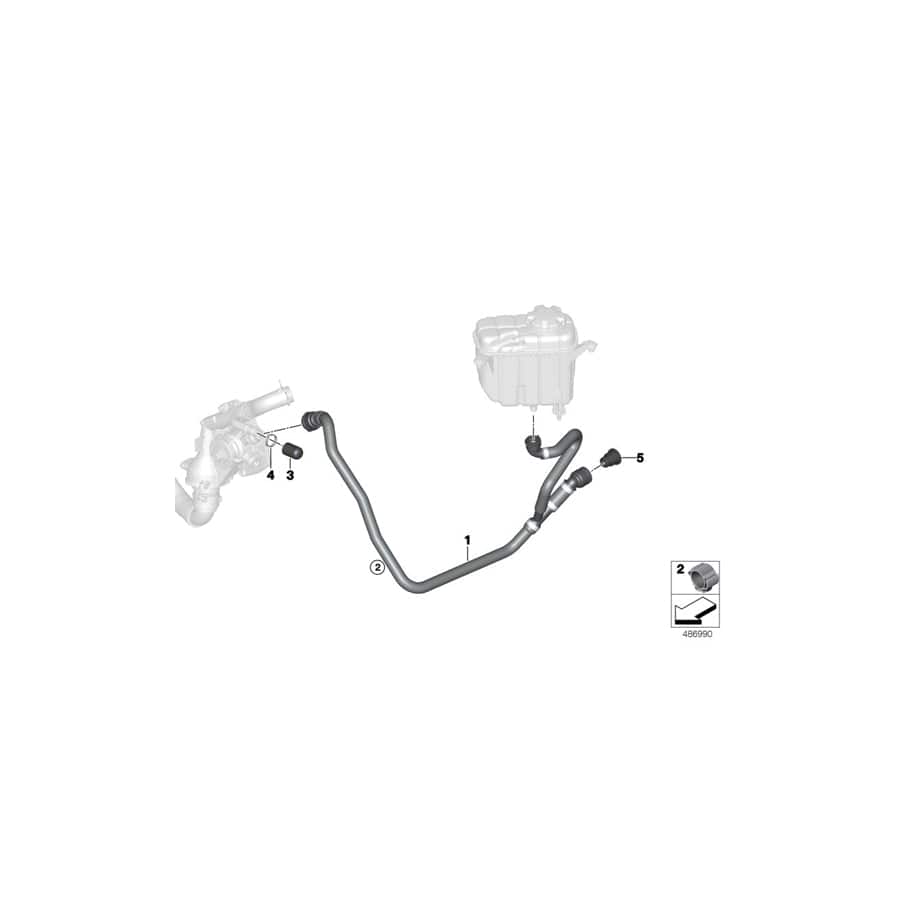 Genuine BMW 11538331157 Connector (Inc. M4 GT4)
