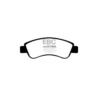 EBC PDKF418 Citroen Opel Peugeot Vauxhall Ultimax Front Brake Pad & Plain Disc Kit - Bendix/Girling/TRW/Bosch/CBI Caliper 2 | ML Performance UK Car Parts
