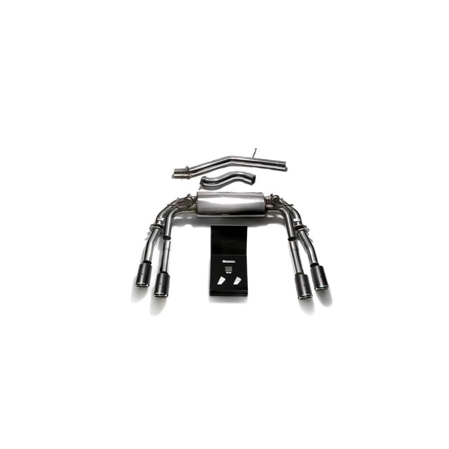 Armytrix AUVS4-QC11 Valvetronic Exhaust System Audi S3 8V Sedan 2.0 Turbo 2013-2021 with Quad Carbon Fiber 3.5"