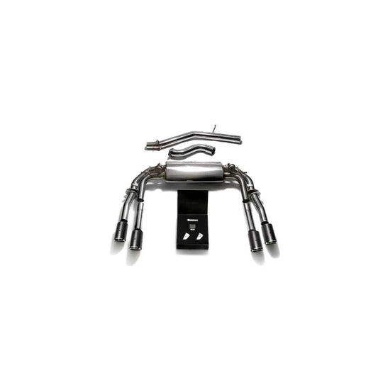 Armytrix AUVS4-QC11 Valvetronic Exhaust System Audi S3 8V Sedan 2.0 Turbo 2013-2021 with Quad Carbon Fiber 3.5"