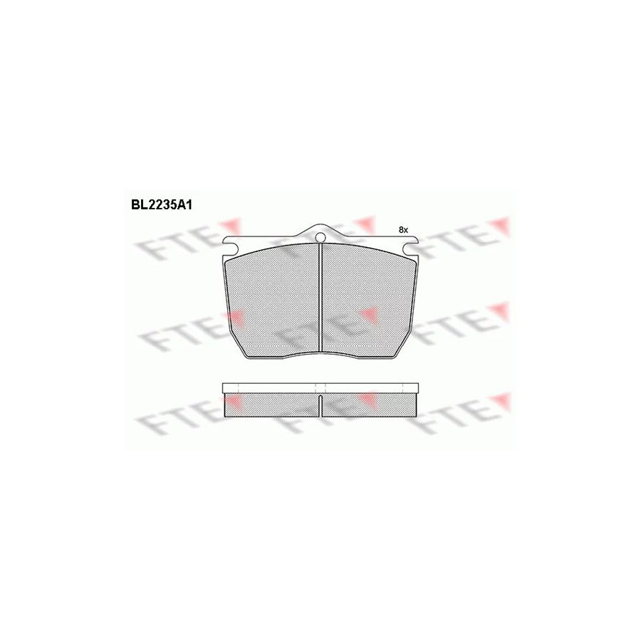 FTE Bl2235A1 Brake Pad Set
