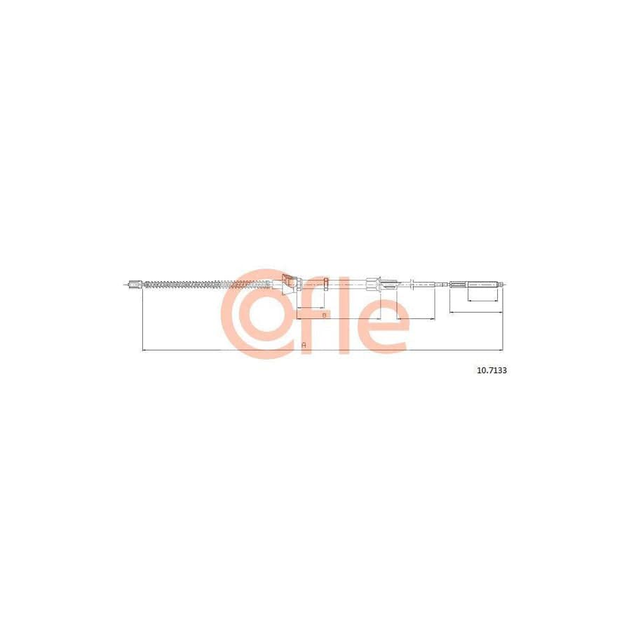 Cofle 92.10.7133 Hand Brake Cable