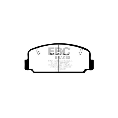 EBC DP323 Daihatsu Toyota Ultimax Front Brake Pads (Inc. Charmant, Carina, Celica, Corolla) 2 | ML Performance UK Car Parts