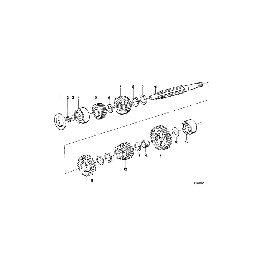 Genuine BMW 23221231527 Gear Wheel, 2Nd Gear (Inc. R45/N, R90S & R45T/N)