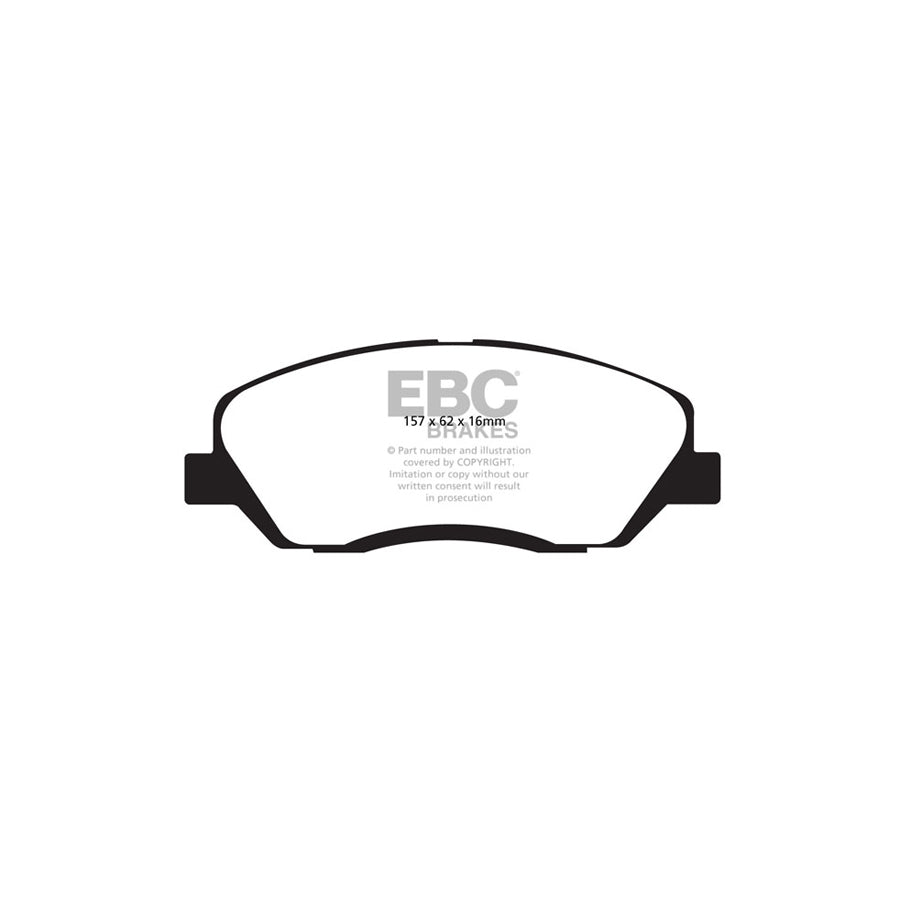 EBC DP41783R Hyundai Kia Ssangyong Yellowstuff Front Brake Pads 2 | ML Performance UK Car Parts