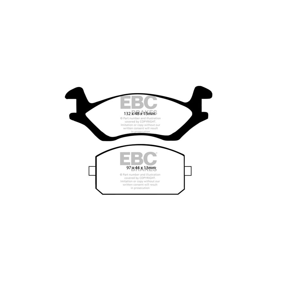 EBC DP322 Toyota Ultimax Front Brake Pads (Inc. Corsa, Starlet, Tercel) 2 | ML Performance UK Car Parts