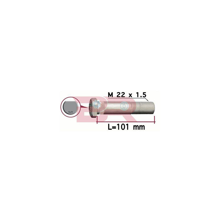 Botto Ricambi Brd8465 Wheel Stud