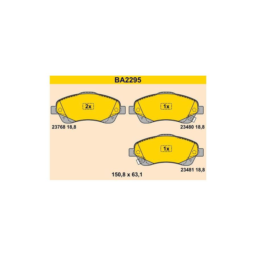 Barum Ba2295 Brake Pad Set