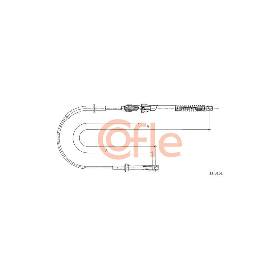 COFLE 11.0161 Throttle Cable for FORD TRANSIT