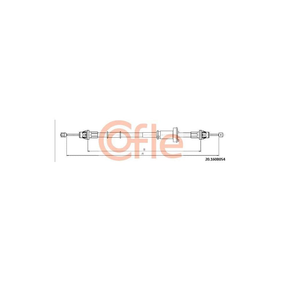 Cofle 92.20.160B054 Hand Brake Cable for Fiat Freemont (345)