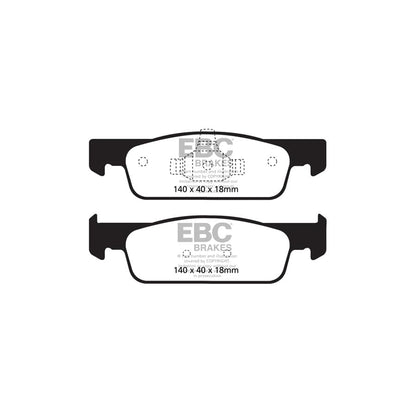 EBC PD01KF1685 Dacia Smart Greenstuff Front Brake Pad & Plain Disc Kit  (Inc. Sandero Mk2 & Fortwo W453) 2 | ML Performance UK Car Parts