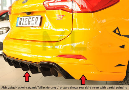 Rieger 00088243 Ford DEH Focus 4 Rear Diffuser (Inc. Focus 4 ST) 4 | ML Performance UK Car Parts