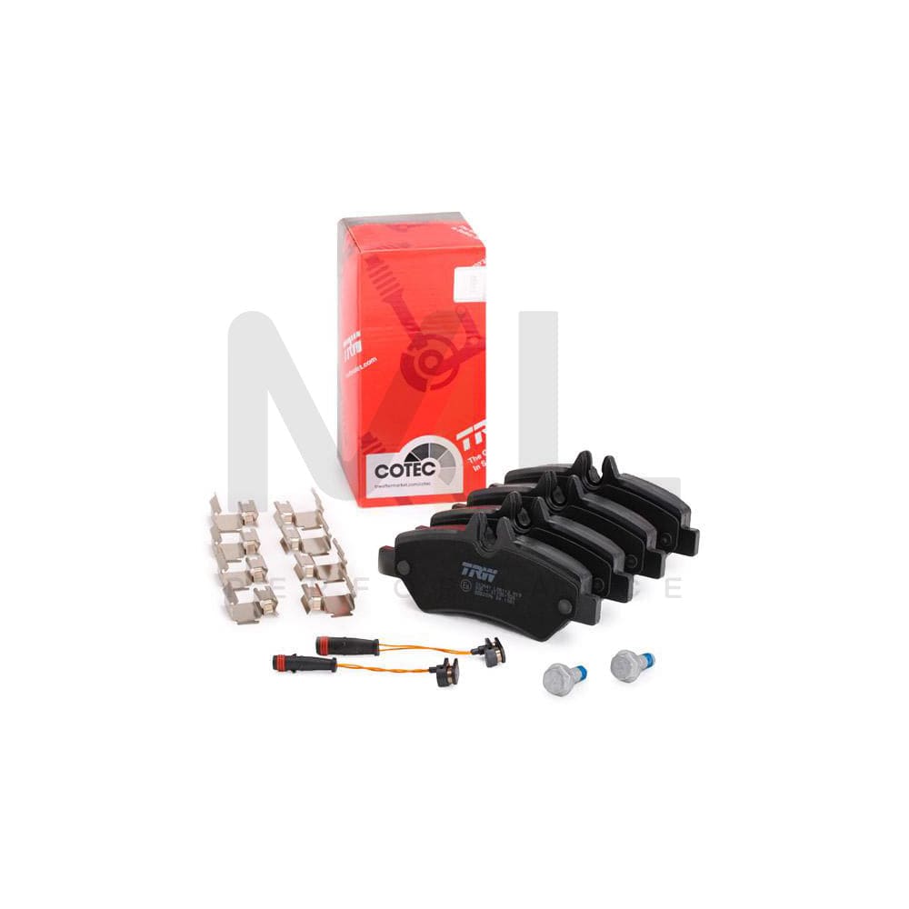 TRW Gdb2076 Brake Pad Set Suitable For Mercedes-Benz Sprinter Incl. Wear Warning Contact, With Brake Caliper Screws, With Accessories