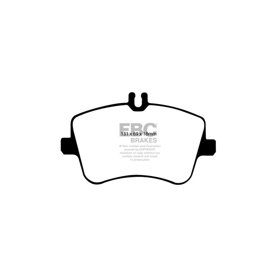 EBC PD02KF303 Mercedes-Benz W/CL/CLC203 C209 R171 Redstuff Front Brake Pad & Plain Disc Kit - ATE Caliper 2 | ML Performance UK Car Parts