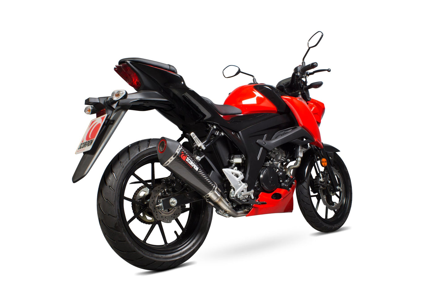 Scorpion RSI124CEO Suzuki Serket Taper Full System - Carbon Fibre Sleeve (GSX-S 125 / GSX-S 150) | ML Performance UK UK