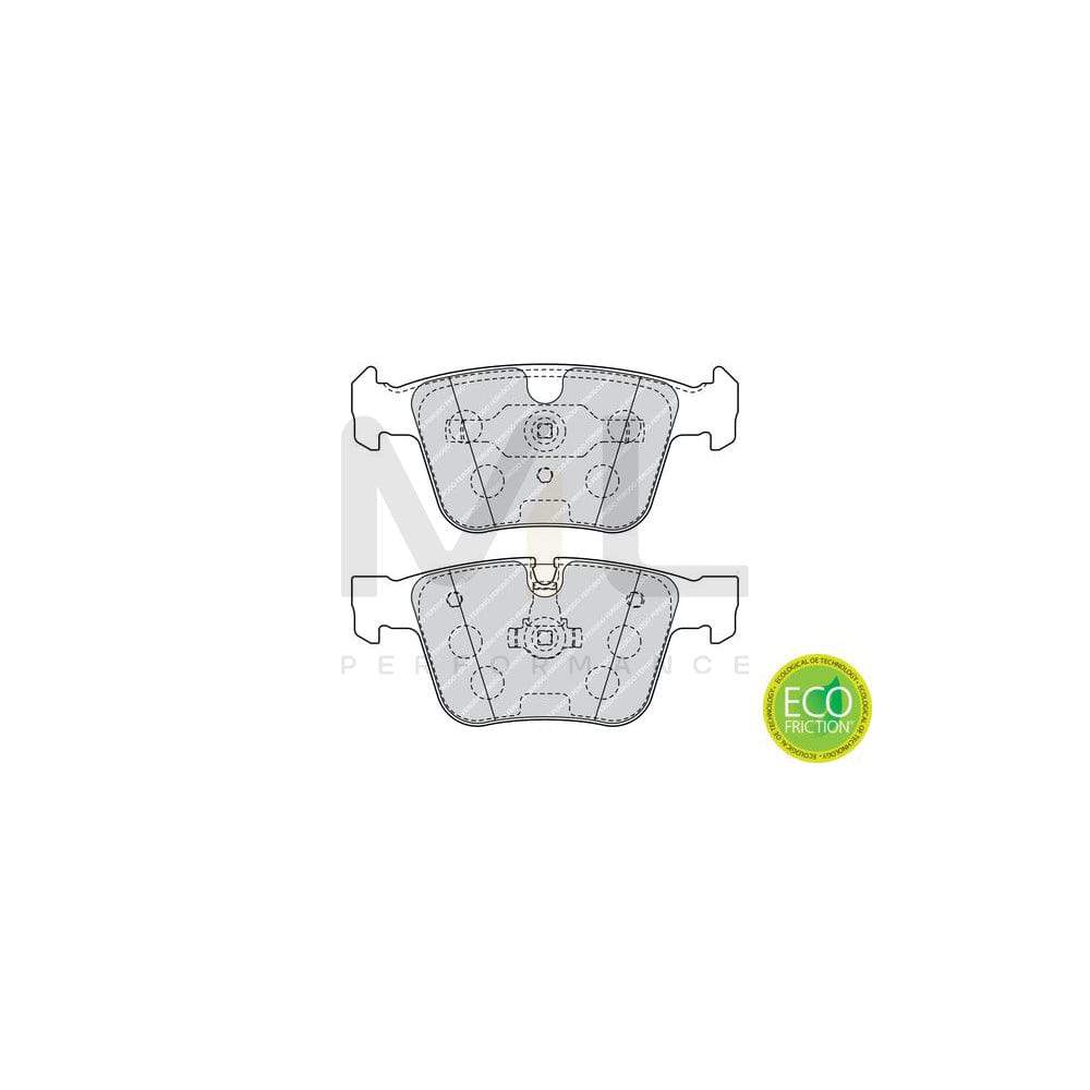 Ferodo Premier Eco Friction FDB4413 Brake Pad Set Prepared for Wear Indicator, With Piston Clip, Without Accessories