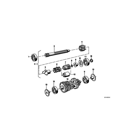 Genuine BMW 23212302327 Drive Shaft D=20MM (Inc. R45/N, R 80 G/S & R45T/N)