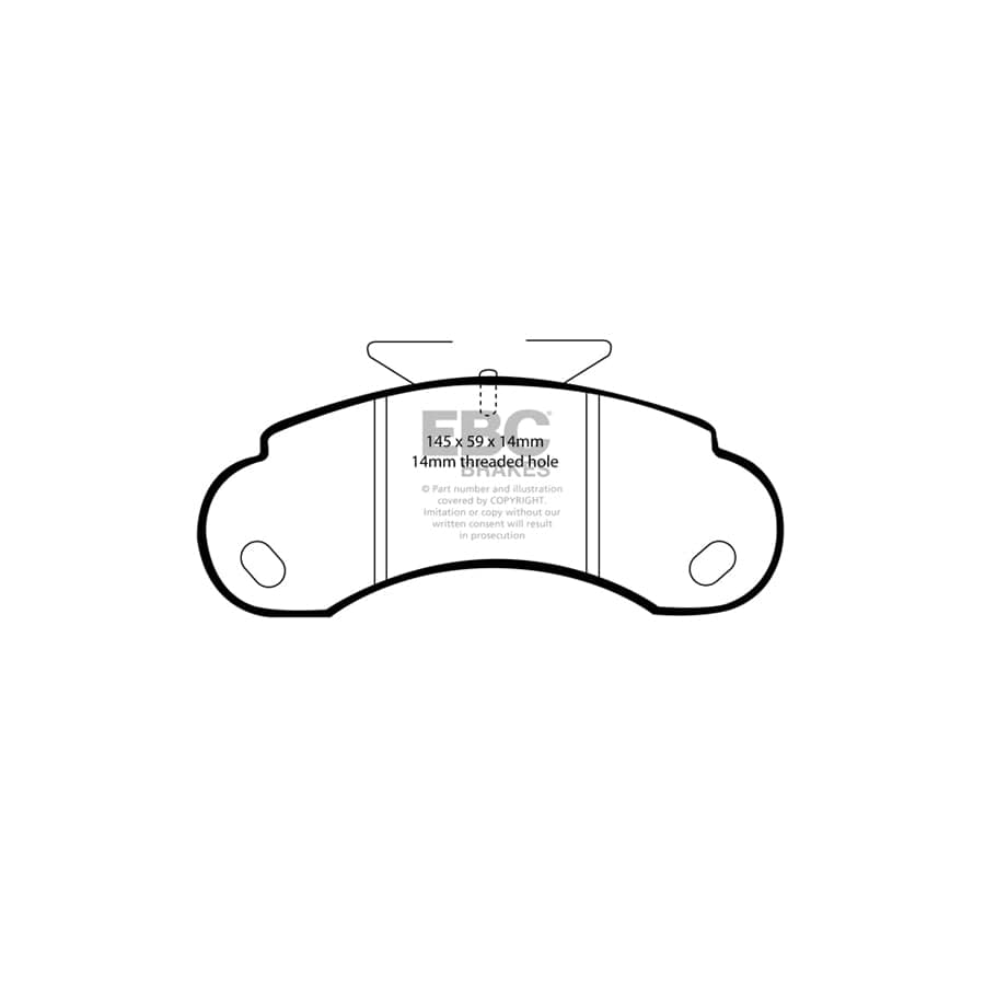 EBC PD40K1232 Mercedes-Benz W463 Ultimax Pad & Plain Disc Kit - ATE Caliper 2 | ML Performance UK Car Parts