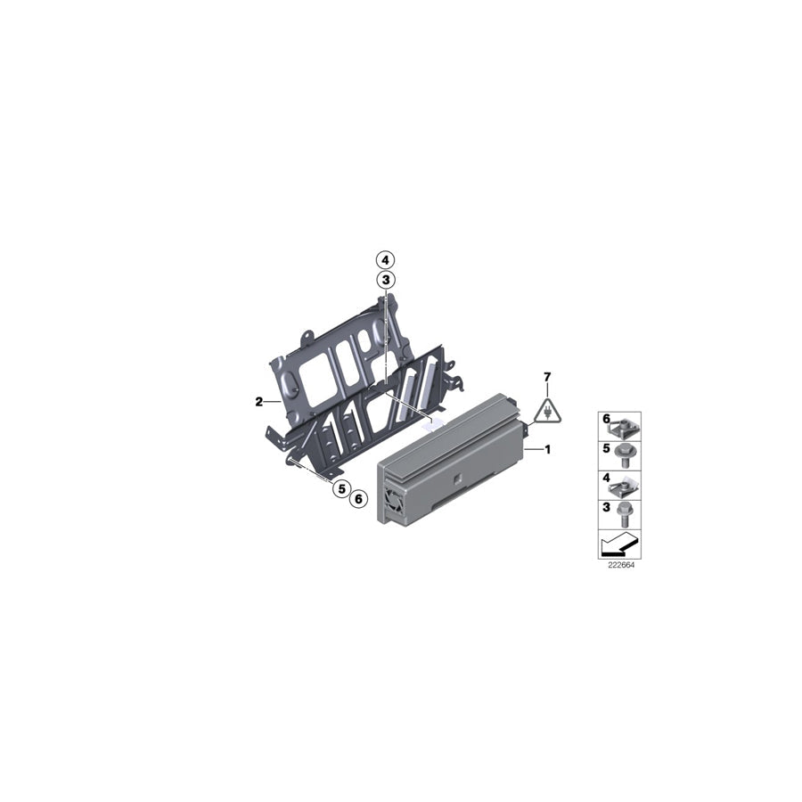 Genuine BMW 65122622874 G01 G02 Top-Hifi System Amplifier (Inc. X3 30eX, X4 25dX & X3 30iX)