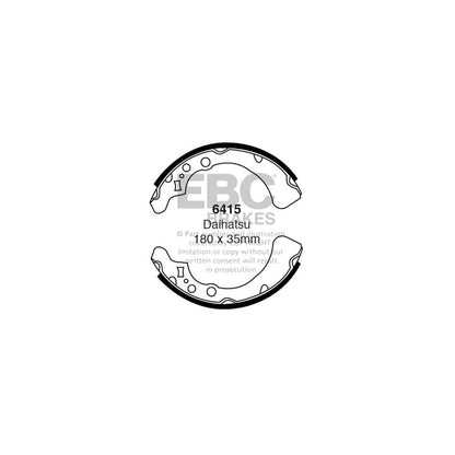 EBC 6415 Daihatsu 850 Rear Brake Shoes 1 | ML Performance UK Car Parts