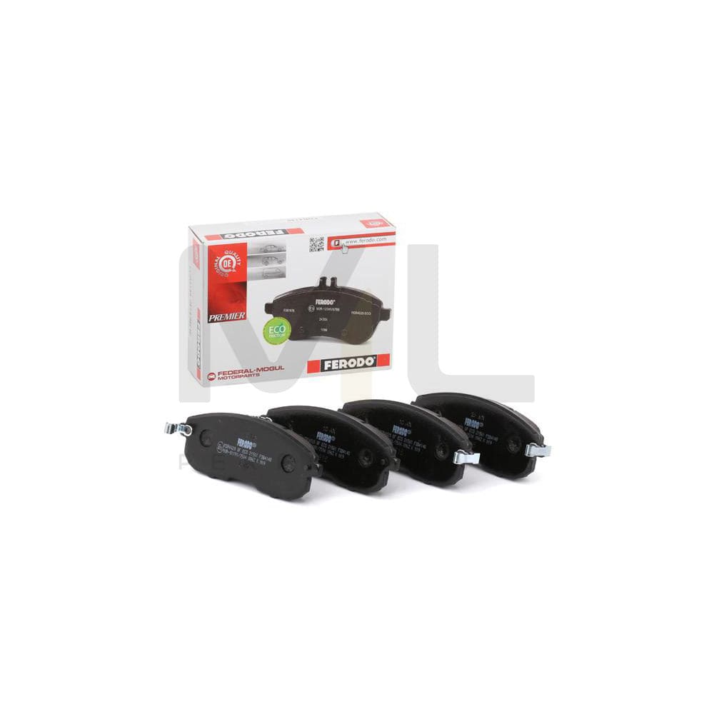 Ferodo Premier Eco Friction FDB4148 Brake Pad Set With Acoustic Wear Warning, Without Accessories