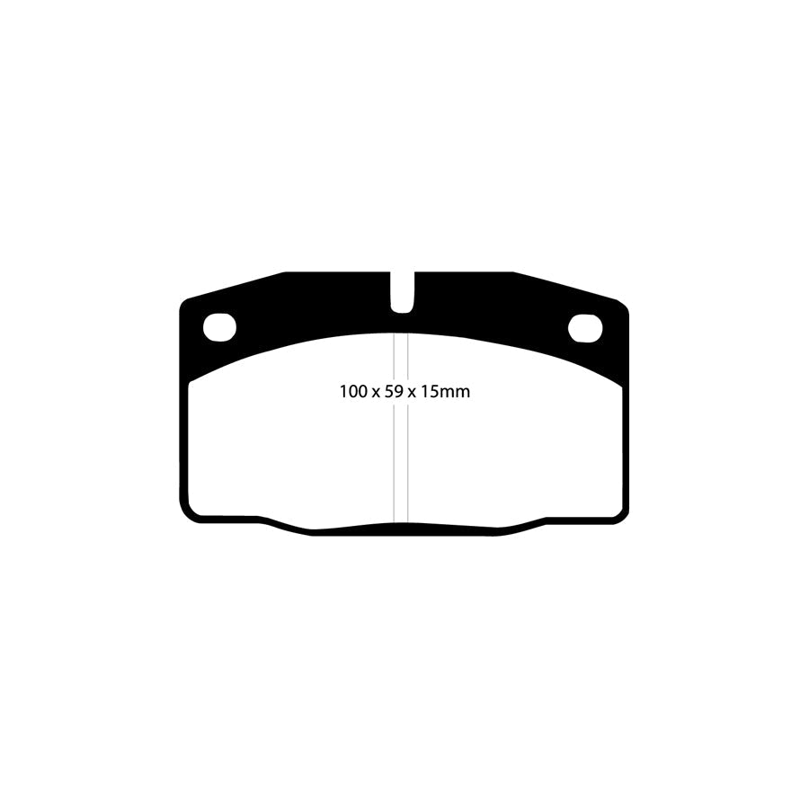 EBC DP2325 Daewoo Lotus Opel Vauxhall Greenstuff Front Brake Pads - ATE Caliper 2 | ML Performance UK Car Parts