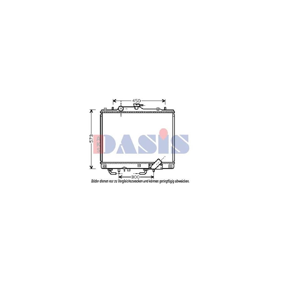 AKS Dasis 140012N Engine Radiator for Mitsubishi Pajero / Shogun Sport I Off-Road (K70, K90)