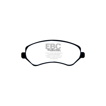 EBC PD06KF322 Jeep Cherokee Greenstuff Front Brake Pad & USR Disc Kit 2 | ML Performance UK Car Parts