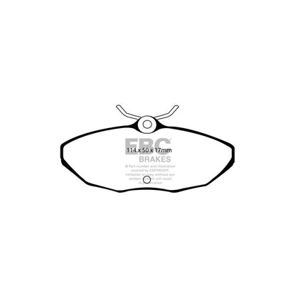 EBC PD12KR113 Ford Jaguar Lincoln Redstuff Rear Brake Pad & GD Disc Kit - Girling/TRW Caliper (Inc. Thunderbird, S-Type, LS) 2 | ML Performance UK Car Parts
