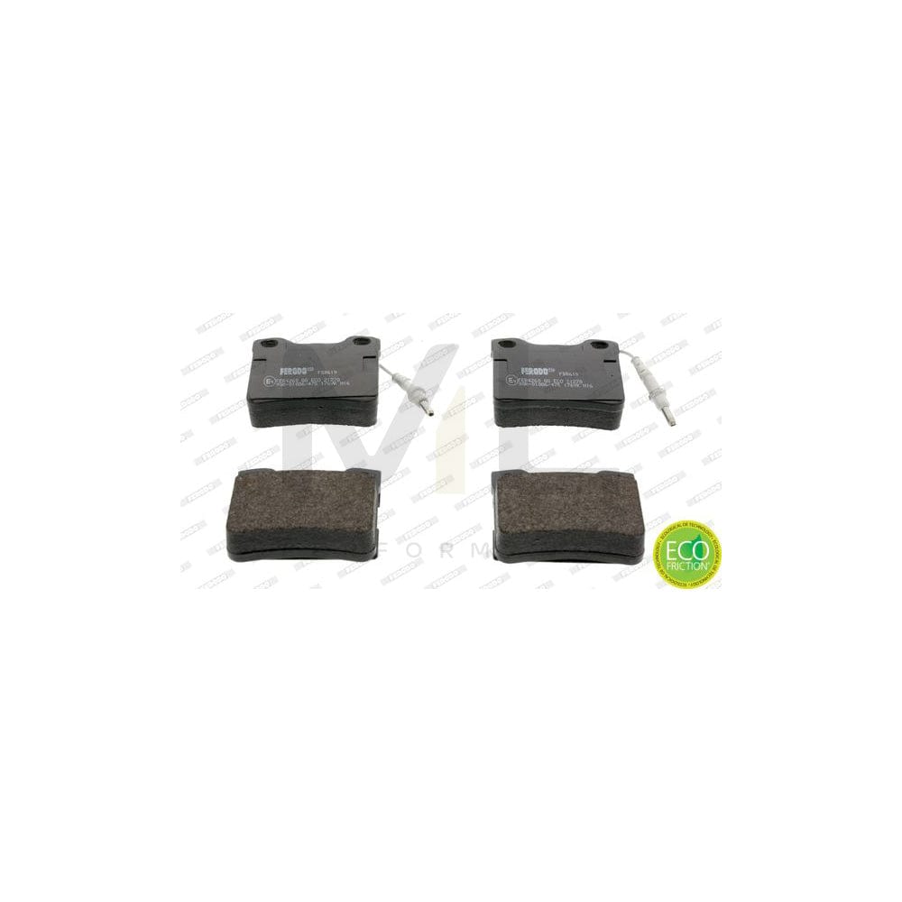 Ferodo Premier Eco Friction FDB619 Brake Pad Set Incl. Wear Warning Contact, Without Accessories