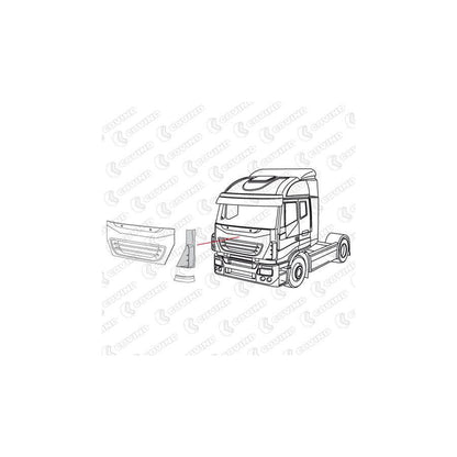 Covind 530/161 Air Deflector, Driver Cab
