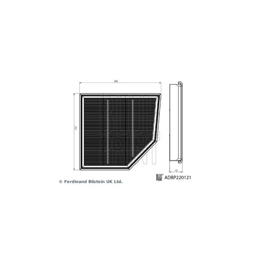 Blue Print Adbp220121 Air Filter for BMW 2 Active Tourer (U06)