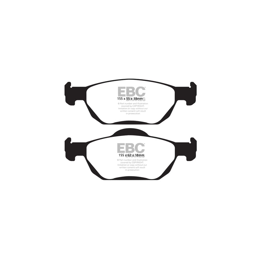 EBC PD11KF1200 Honda Accord Greenstuff Front Brake Pad & GD Disc Kit 2 | ML Performance UK Car Parts