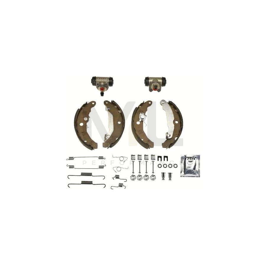 TRW Brake Kit BK1645 Brake Shoe Set for FORD FIESTA with wheel brake cylinder