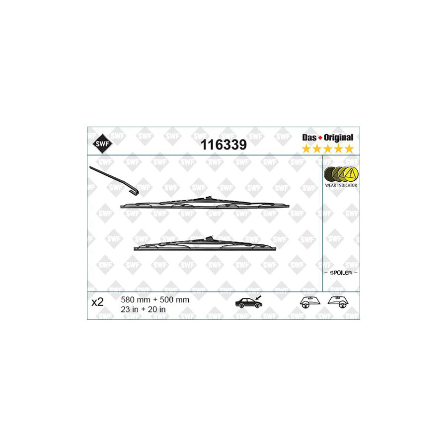 Swf Original 116339 Wiper Blade For BMW 3 Series
