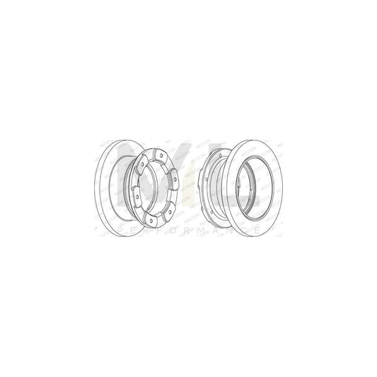 Ferodo Premier FCR236A Brake Disc for Iveco Daily Solid  - Pair