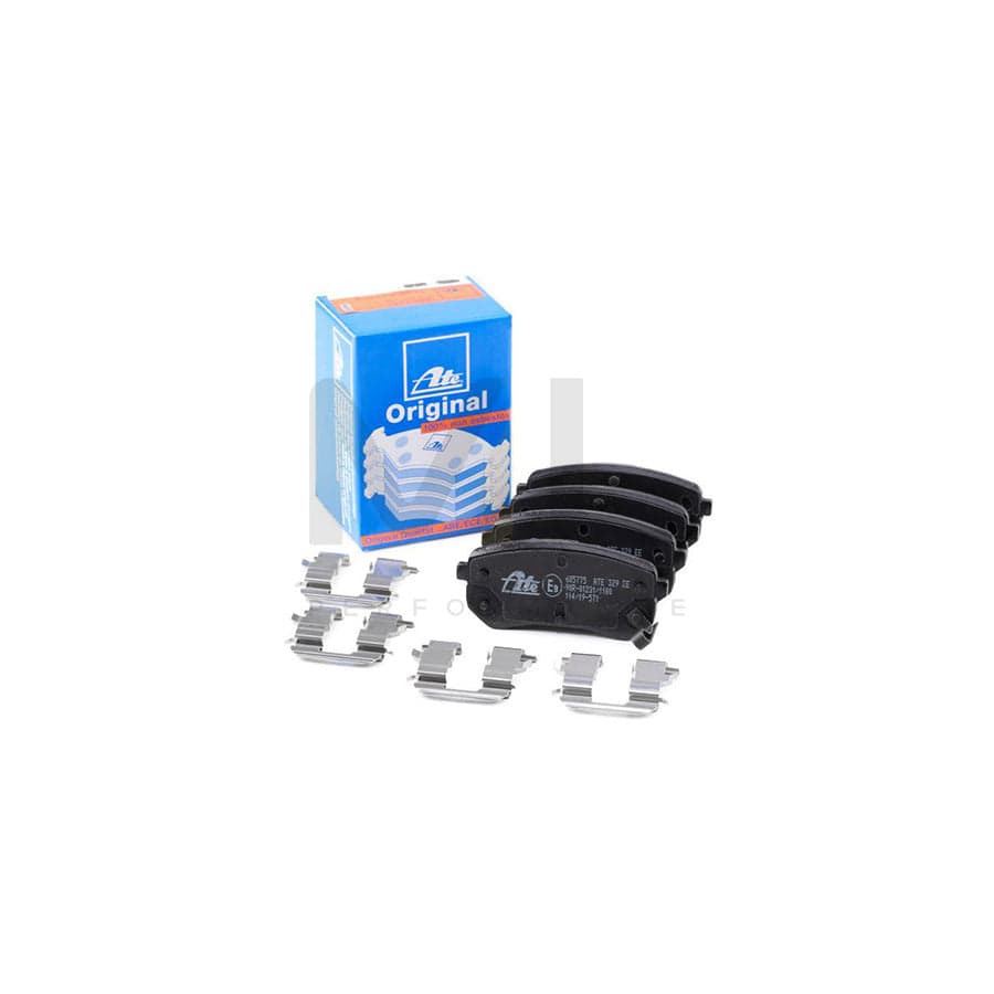 ATE 13.0460-5775.2 Brake pad set with acoustic wear warning, with accessories