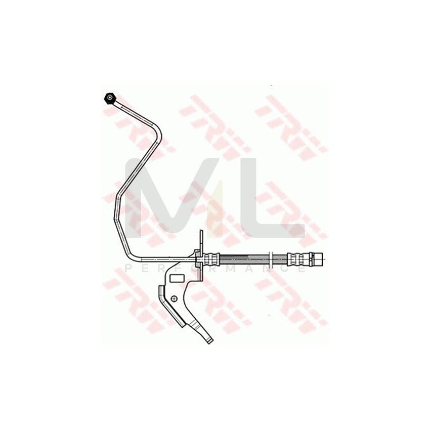TRW PHD564 Brake Hose 330mm, M10x1