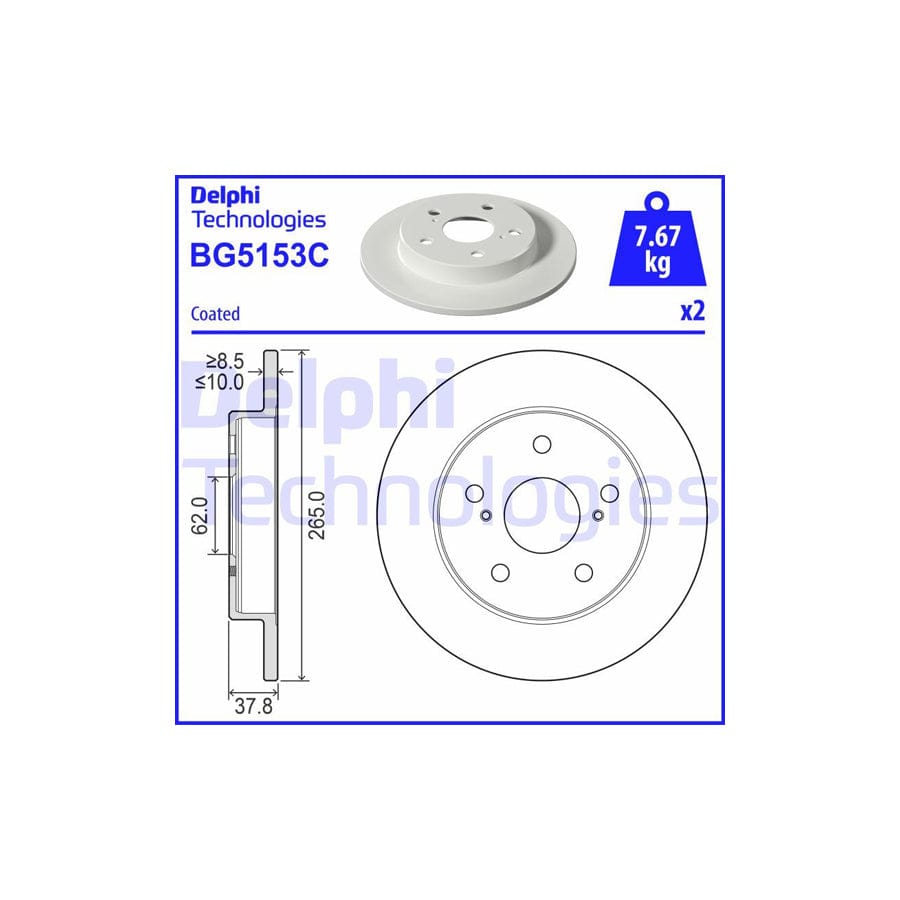 Delphi Bg5153C Brake Disc