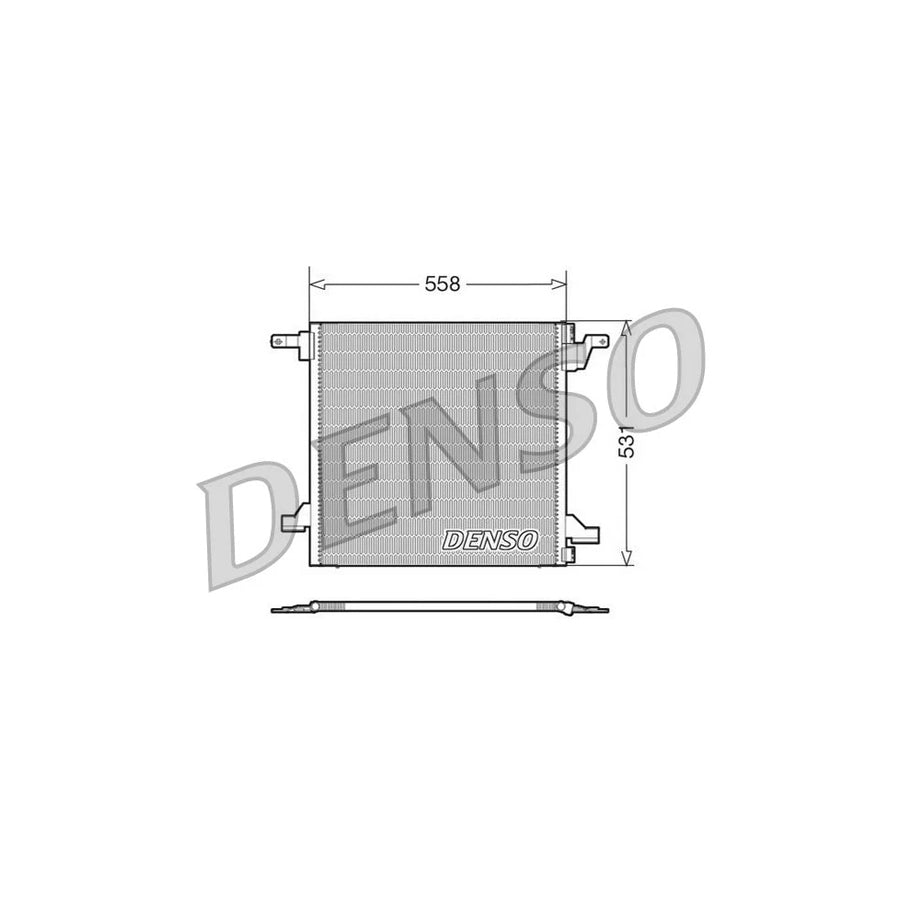 DENSO DCN17022 Air Conditioning Condenser Suitable for Mercedes-Benz ML-Class (W163)