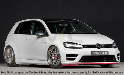 Rieger 00059566 VW Mk7 Mk7-Line Golf R Front Splitter 4 | ML Performance UK Car Parts