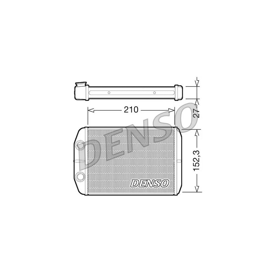 DENSO DRR09073 Heater Matrix for Fiat Bravo II Hatchback (198)