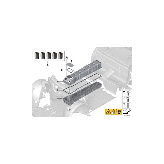 Genuine BMW 61278610481 I15 Seal For Hv Battery (Inc. i8)