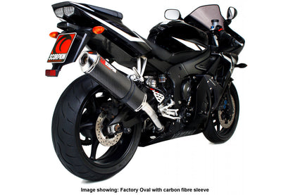 Scorpion EYA68SEM Yamaha YZF-R6 Factory Round Slip-On - Polished Stainless Steel Sleeve | ML Performance UK UK