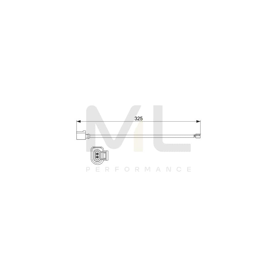 BOSCH 1 987 473 529 Brake pad wear sensor for VW Touareg II (7P5, 7P6) | ML Performance Car Parts