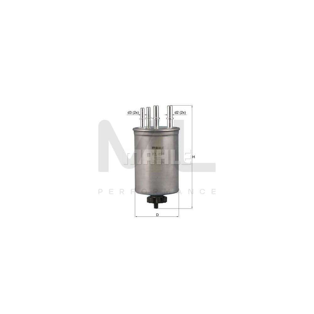 MAHLE ORIGINAL KL 451 Fuel filter In-Line Filter | ML Performance Car Parts