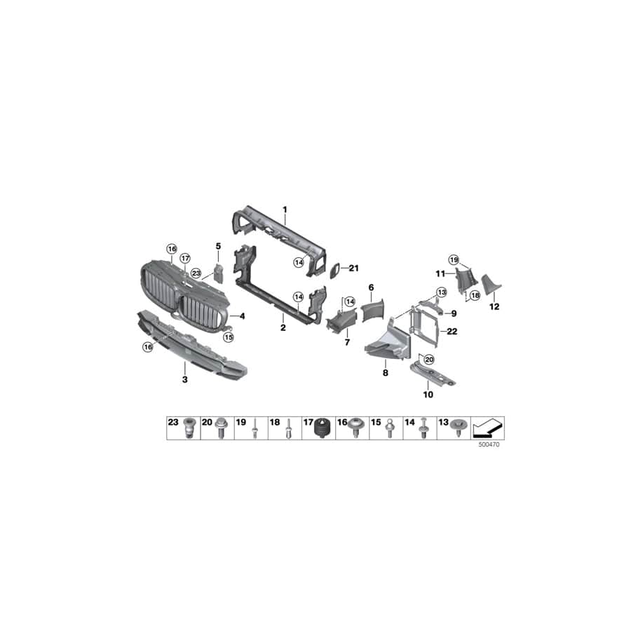 Genuine BMW 51137416456 G12 G11 G30 Adjustment Element (Inc. 520d ed, 520dX & 740e)