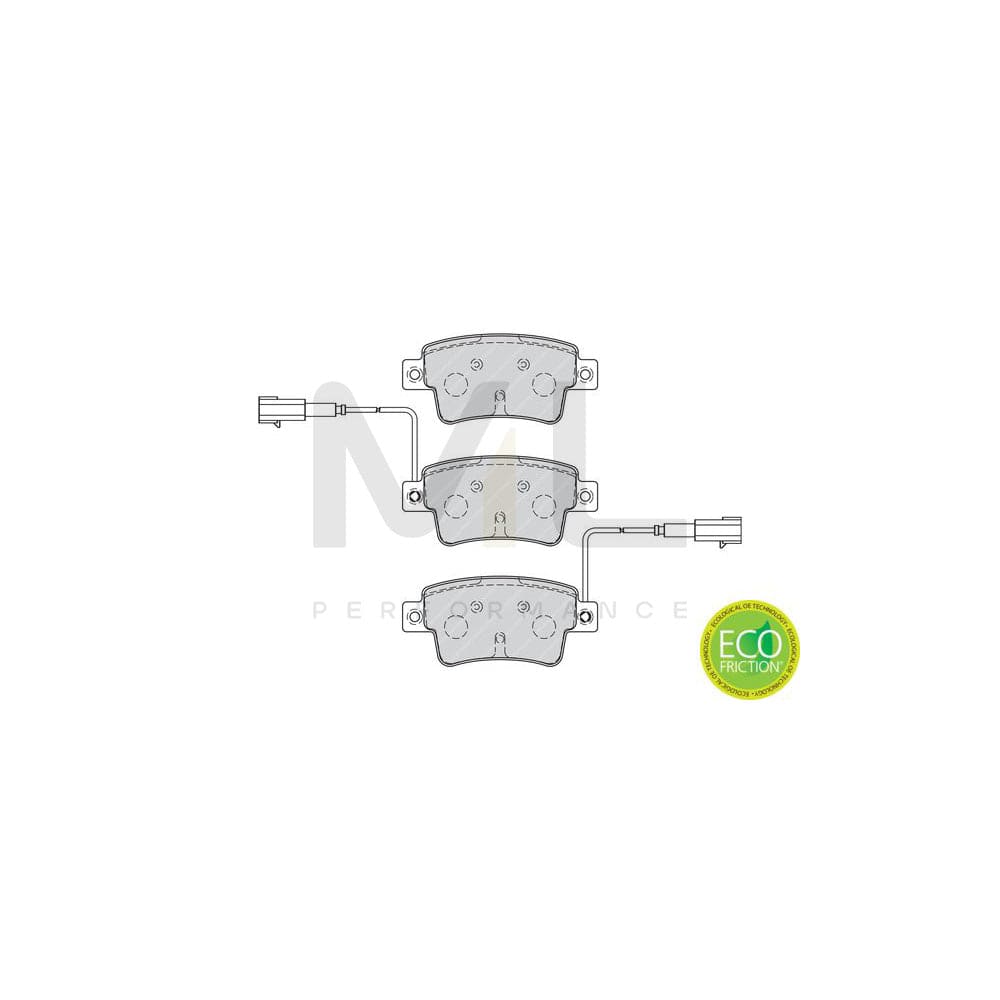 Ferodo Premier Eco Friction FDB4325 Brake Pad Set Incl. Wear Warning Contact, With Accessories