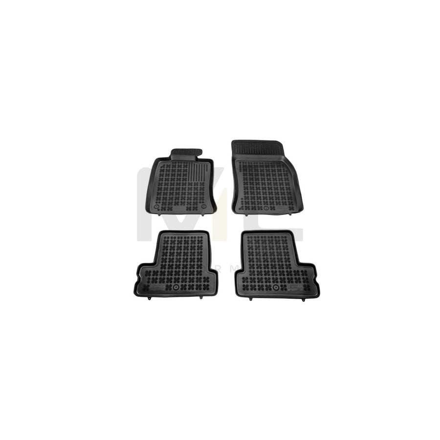 REZAW PLAST Tailored 200720 Floor mat set for MINI Hatchback Elastomer, Front and Rear, Quantity: 4, Black